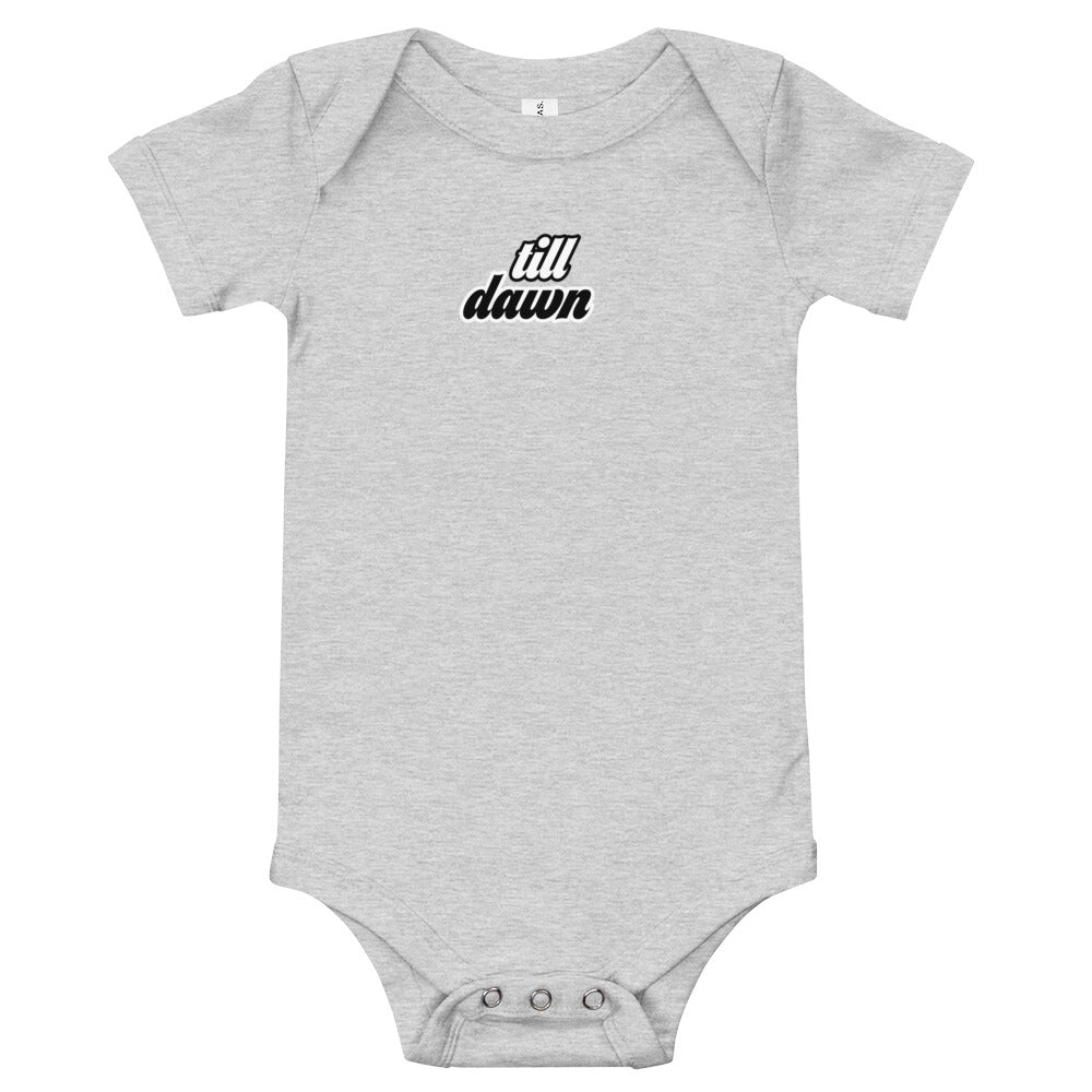 Baby T-shirt Romper Onesie in Till Dawn