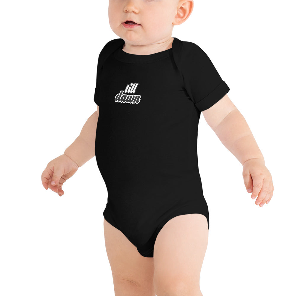 Baby T-shirt Romper Onesie in Till Dawn