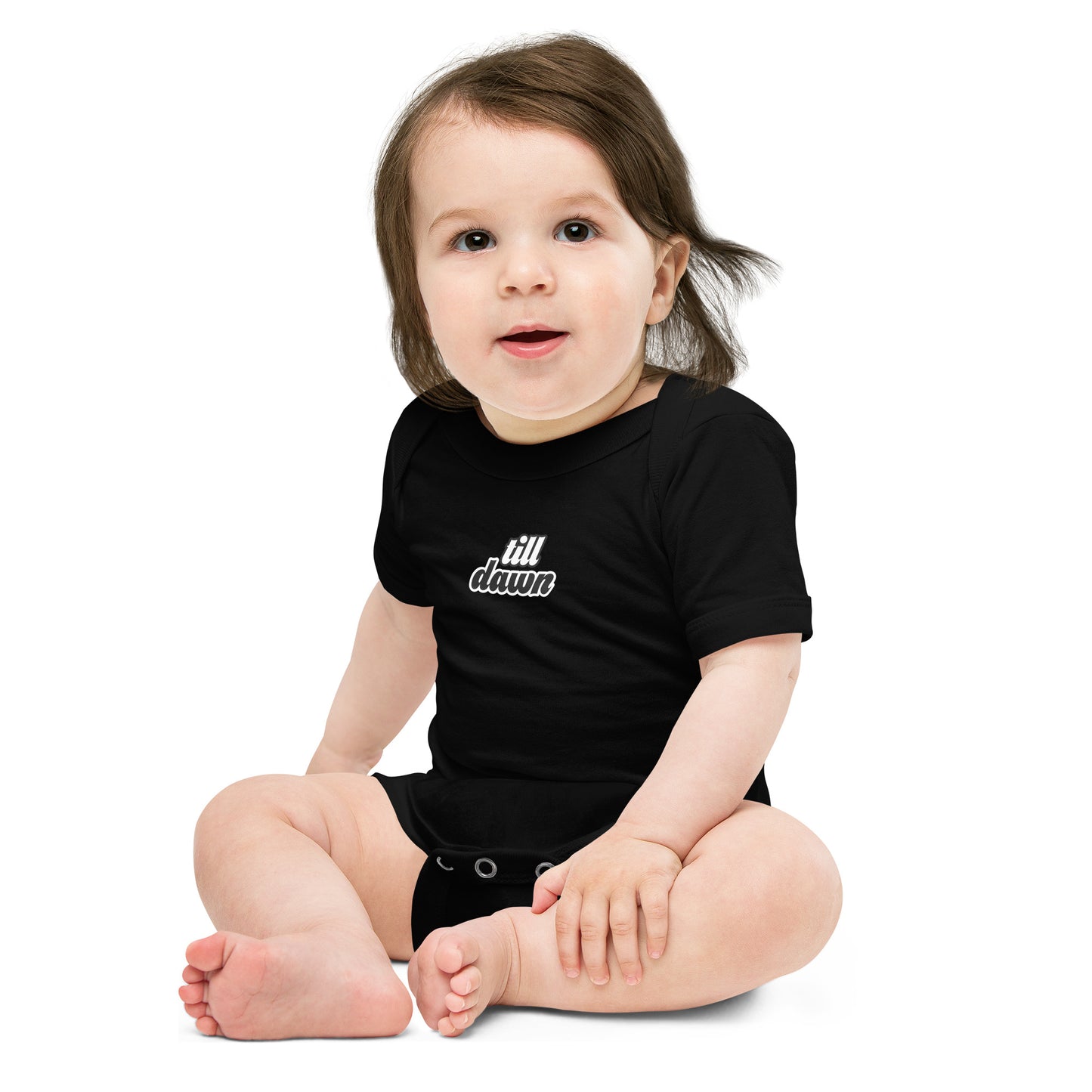 Baby T-shirt Romper Onesie in Till Dawn