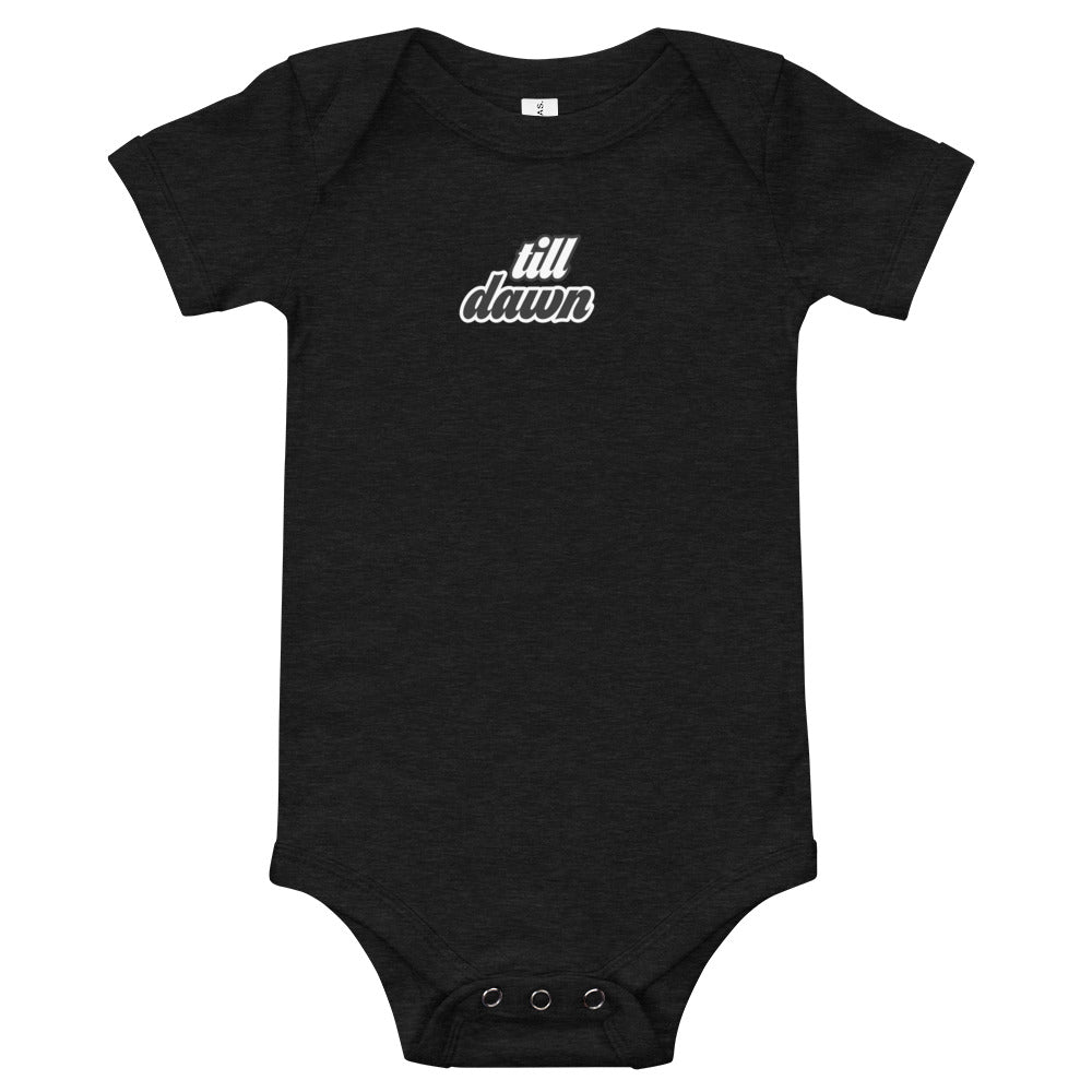 Baby T-shirt Romper Onesie in Till Dawn