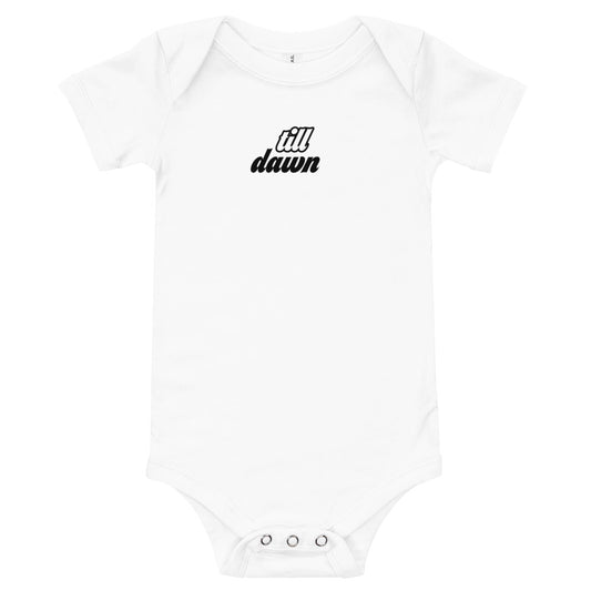 Baby T-shirt Romper Onesie in Till Dawn