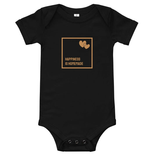 Baby T-shirt Bodysuit in Happiness Is Homemade - fussforward