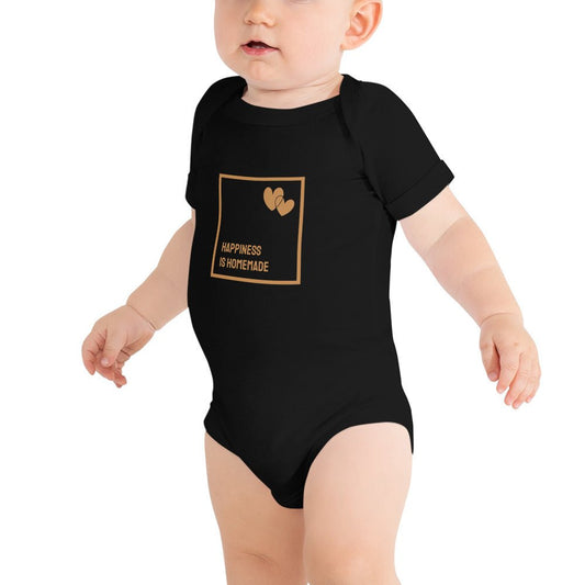Baby T-shirt Bodysuit in Happiness Is Homemade - fussforward