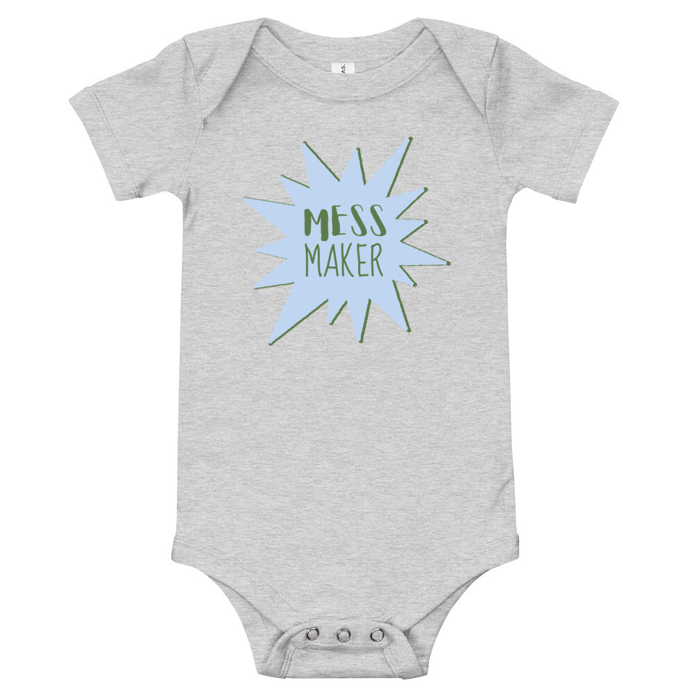 Baby T-shirt Bodysuit In Mess Maker - fussforward