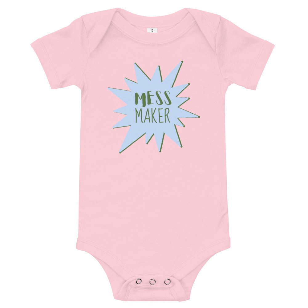 Baby T-shirt Bodysuit In Mess Maker - fussforward