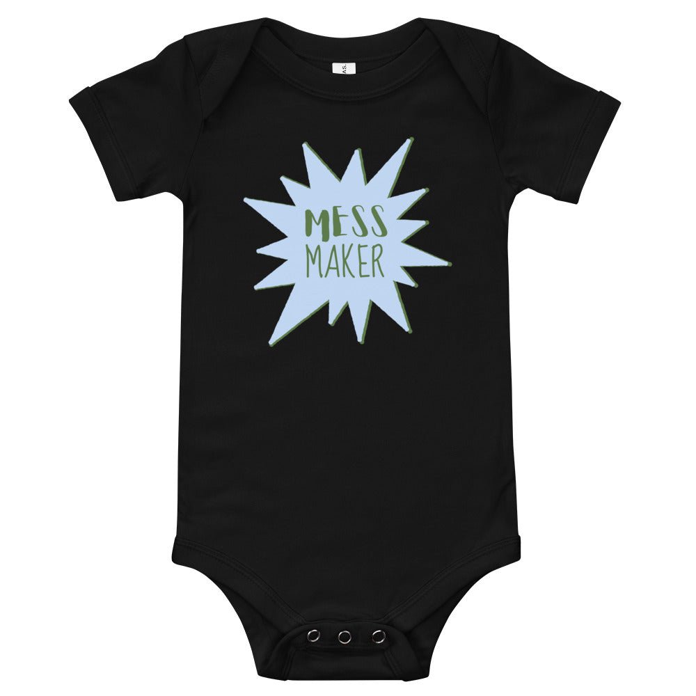 Baby T-shirt Bodysuit In Mess Maker - fussforward