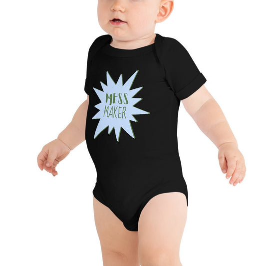 Baby T-shirt Bodysuit In Mess Maker - fussforward