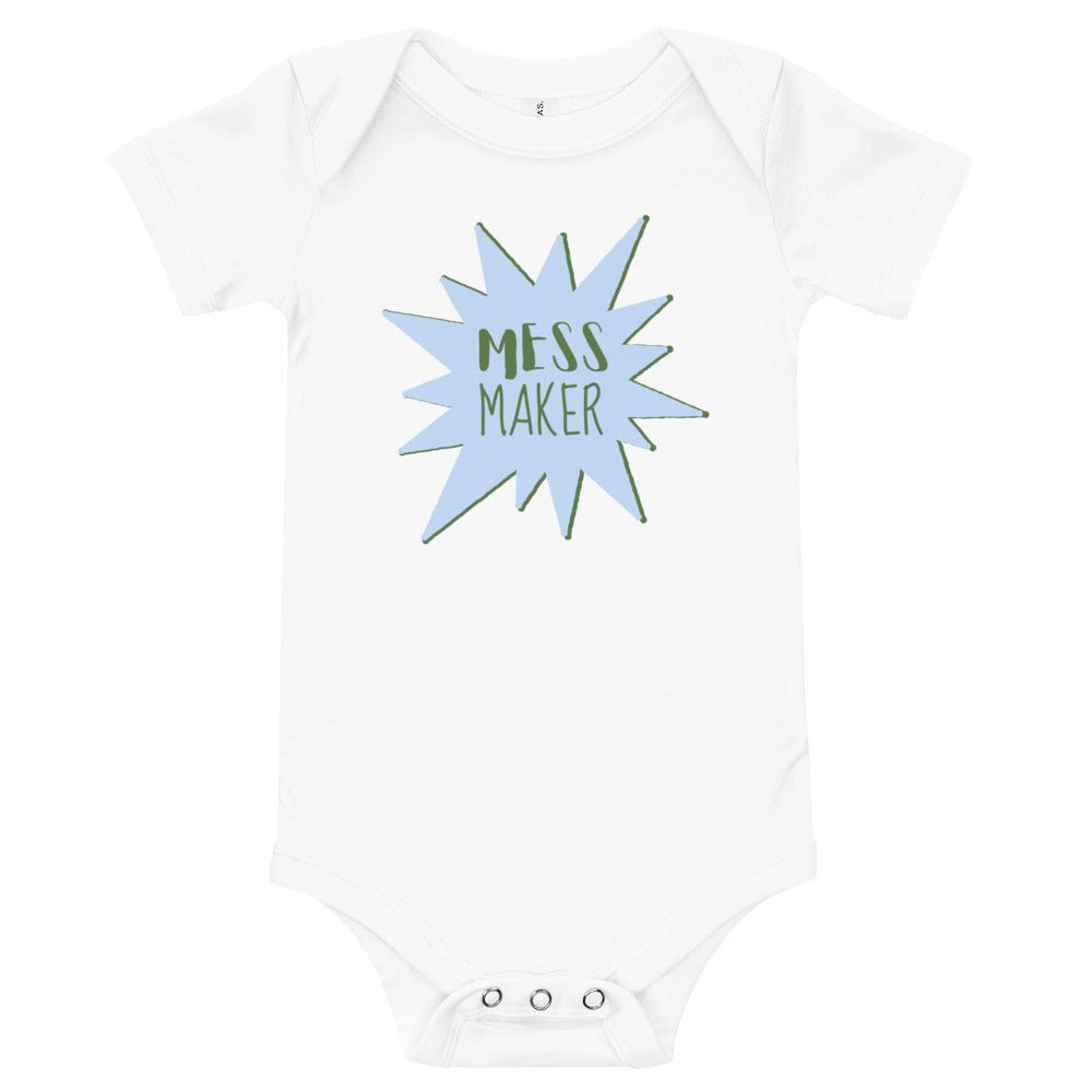 Baby T-shirt Bodysuit In Mess Maker - fussforward