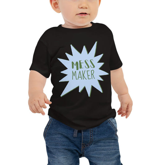 Baby T-shirt in Mess Maker - fussforward