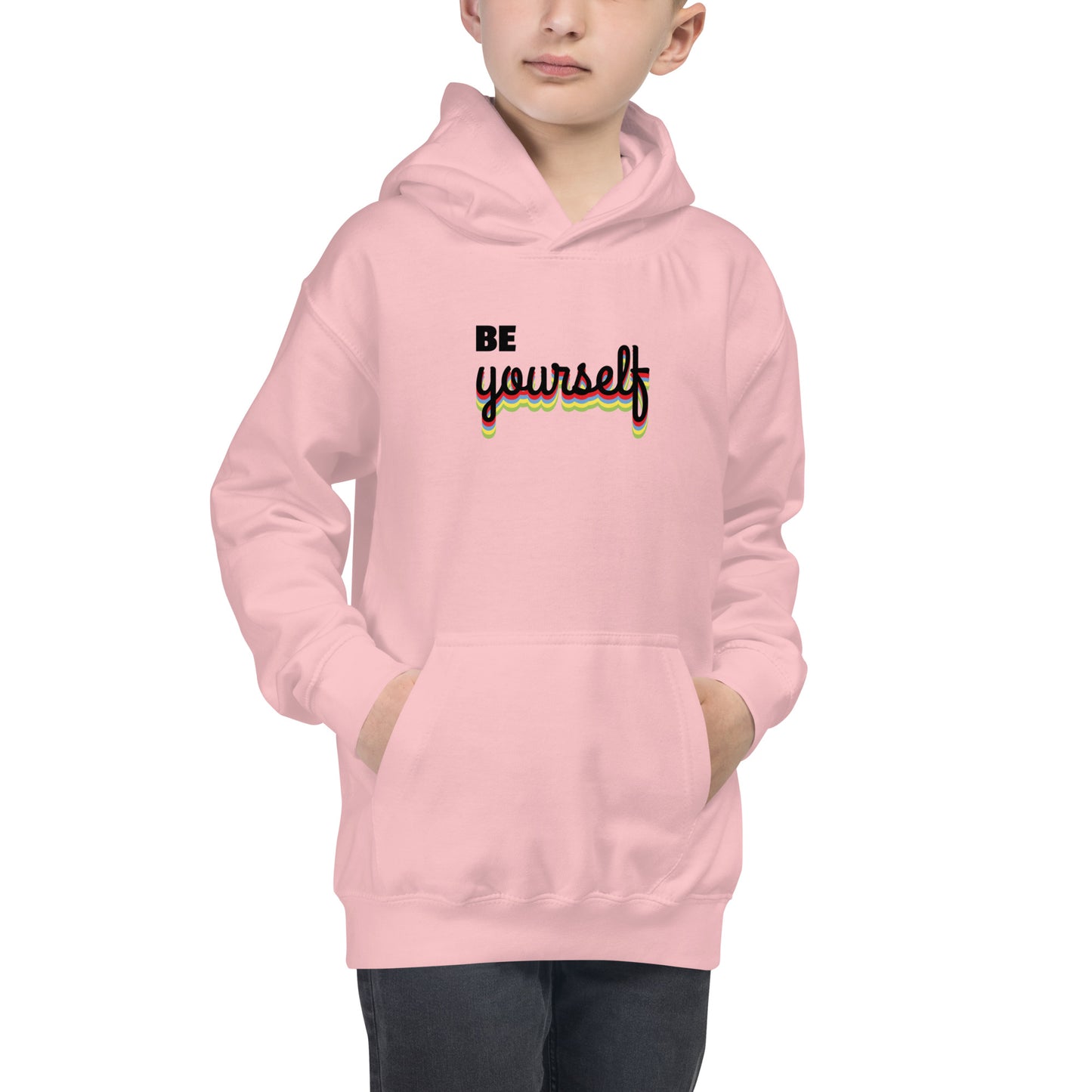 Kids Graphic Hoodie in Be Yourself