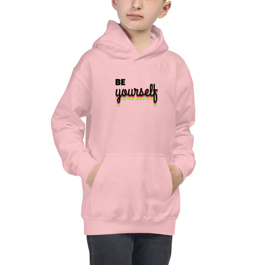 Kids Graphic Hoodie in Be Yourself