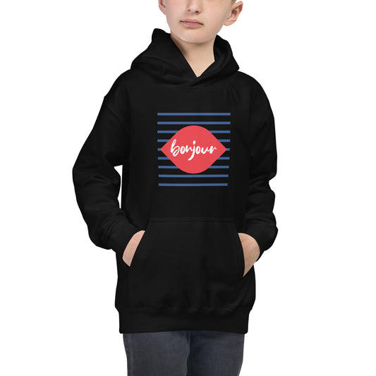 Kids Graphic Hoodie in Bon Jour