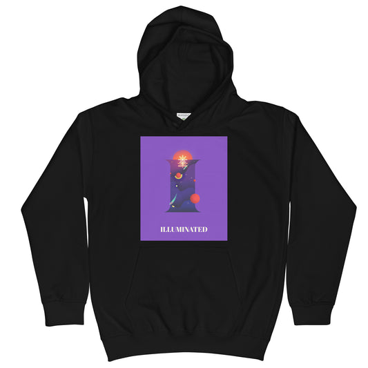 Kids Graphic Hoodie In Illuminated Design