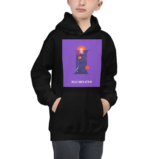 Kids Graphic Hoodie In Illuminated Design