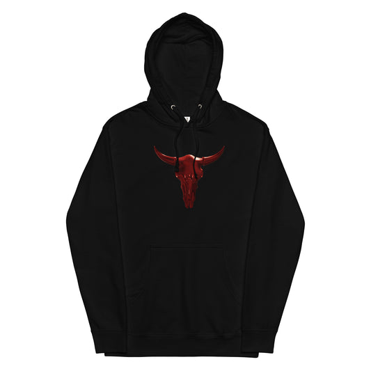 Unisex Graphic Hoodie In Red Horns