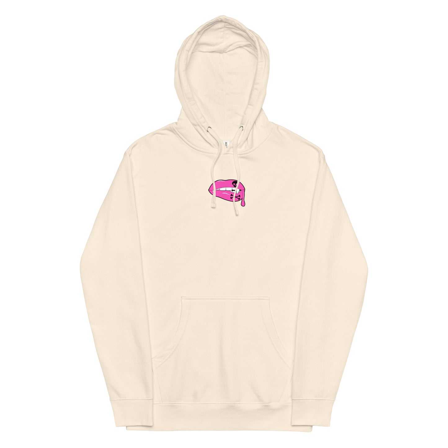 Unisex Graphic Hoodie in Pink Lips Design