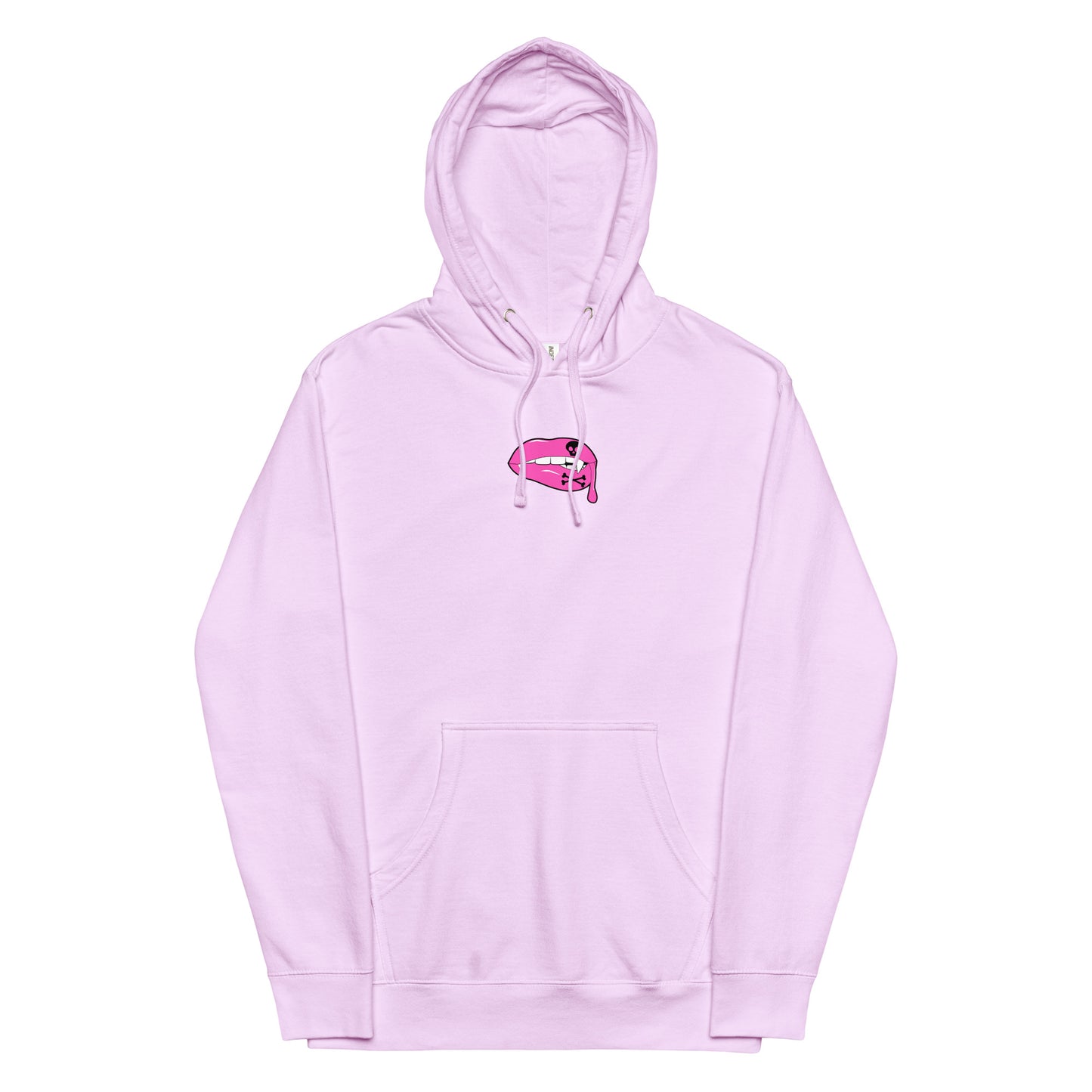 Unisex Graphic Hoodie in Pink Lips Design