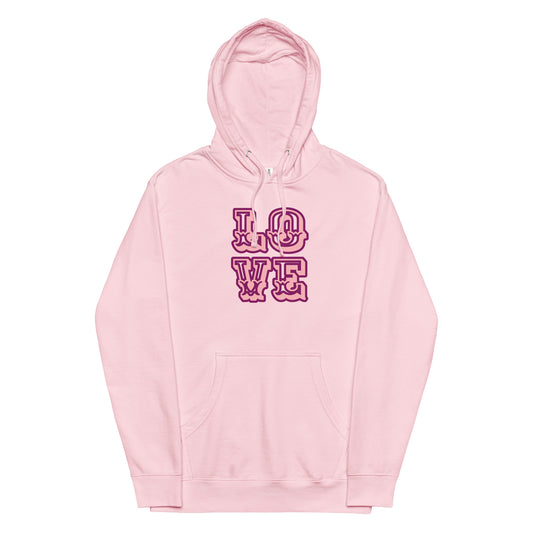 Unisex Graphic Hoodie In Love Design