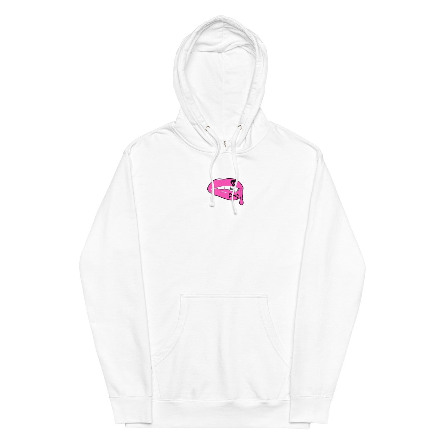 Unisex Graphic Hoodie in Pink Lips Design