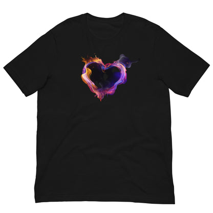 Unisex Graphic T-shirt Tee in Smoked Heart