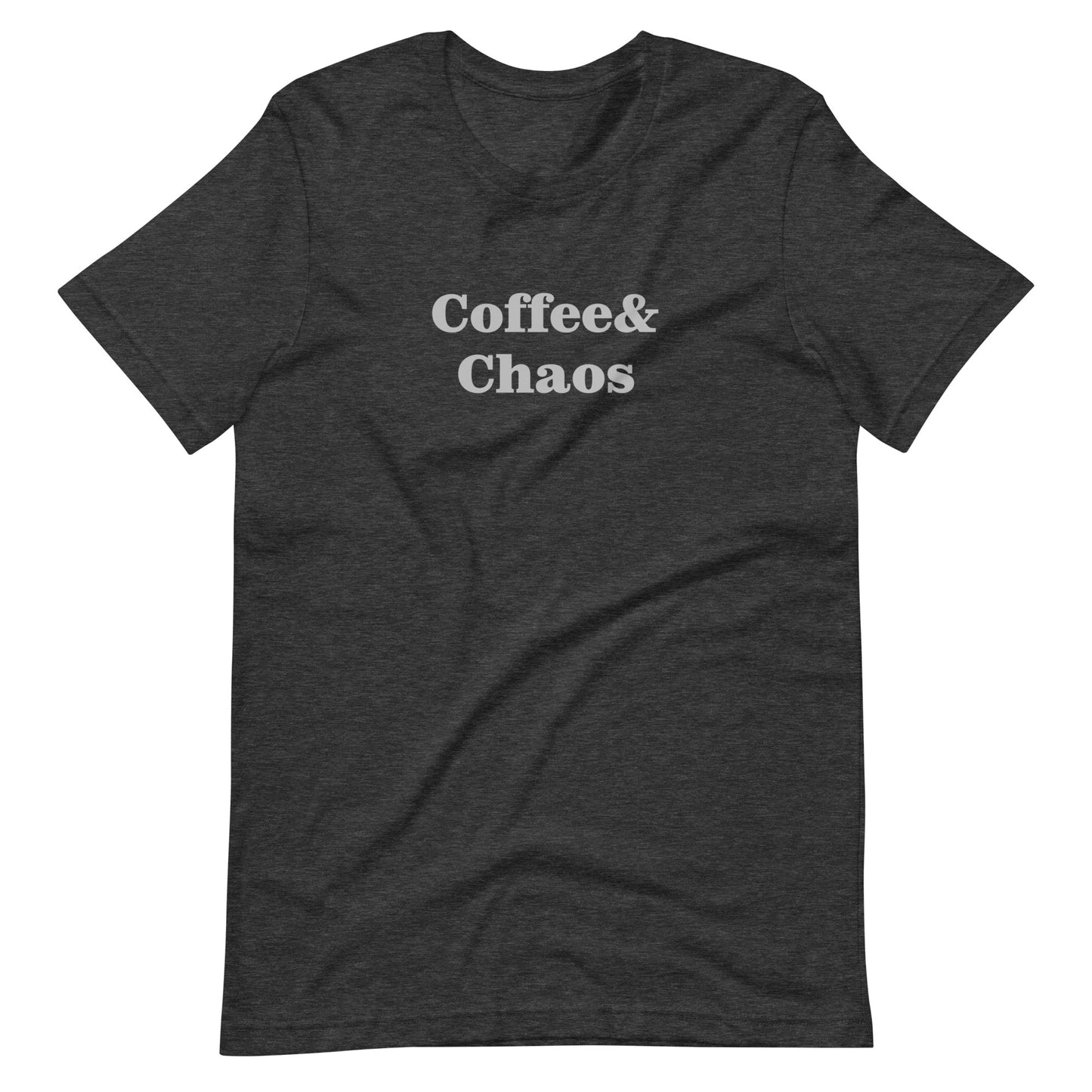 Unisex t-shirt in Coffee & Chaos