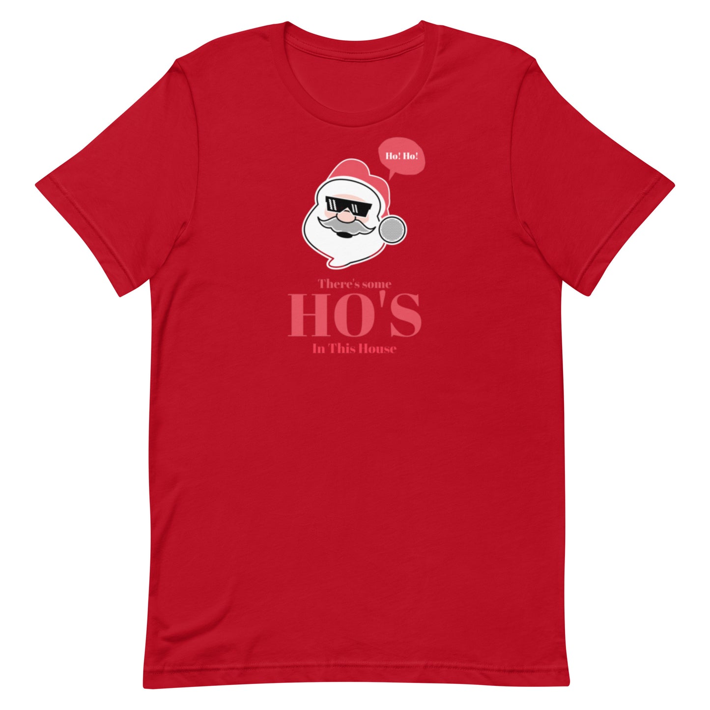 Funny Holiday T-shirt There's some Ho's In This House