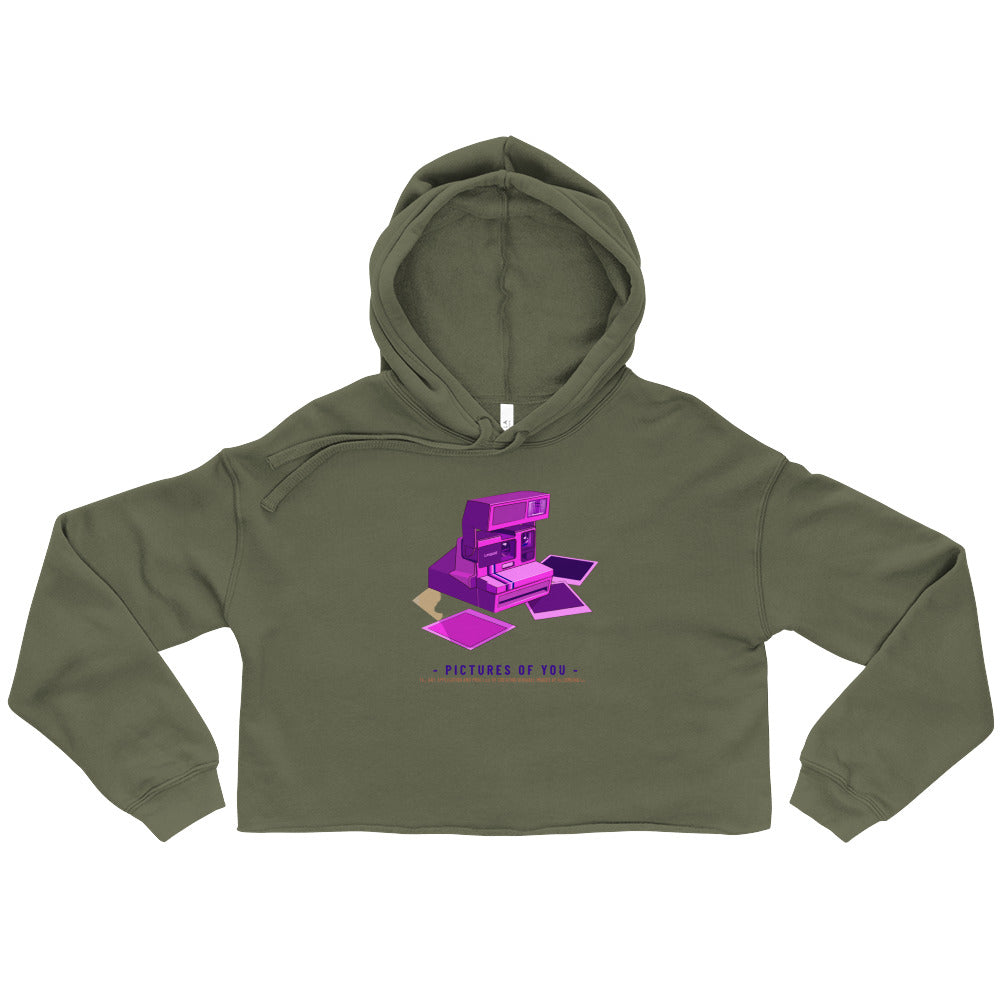 Women Crop Hoodie in Polaroid