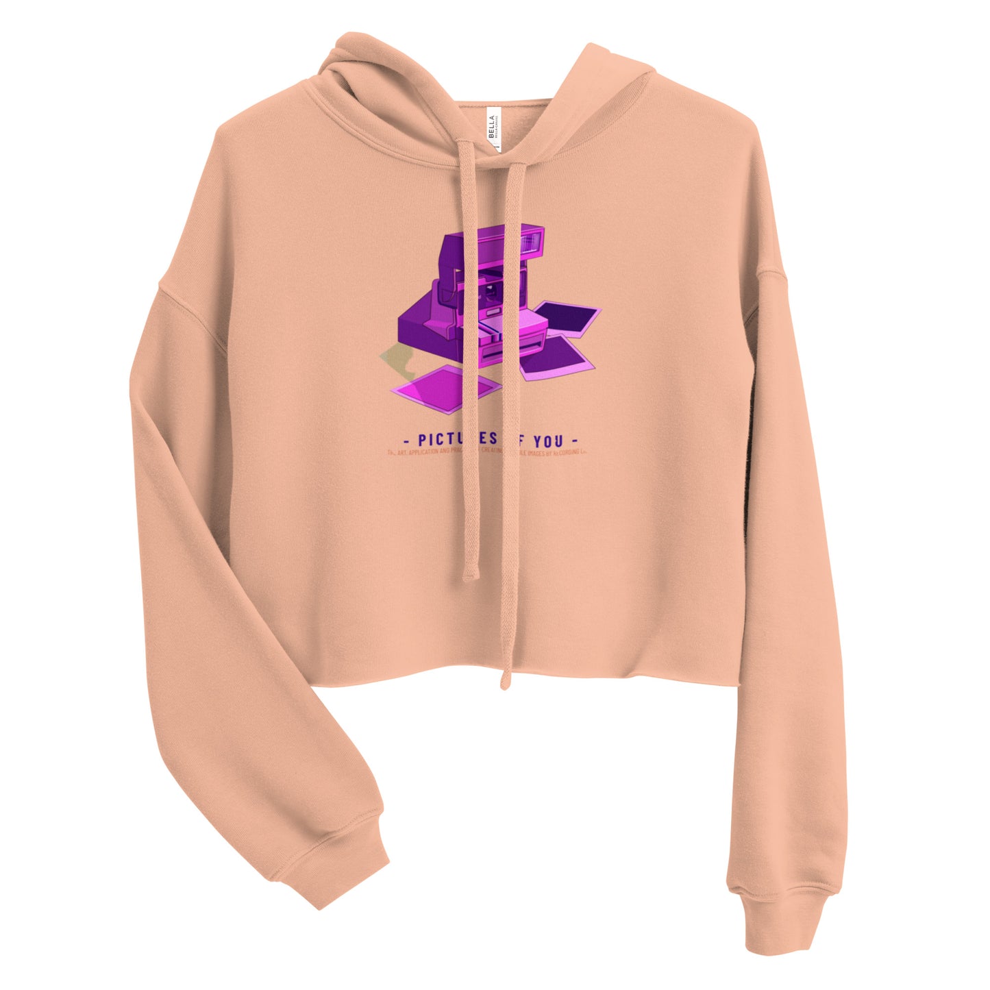 Women Crop Hoodie in Polaroid