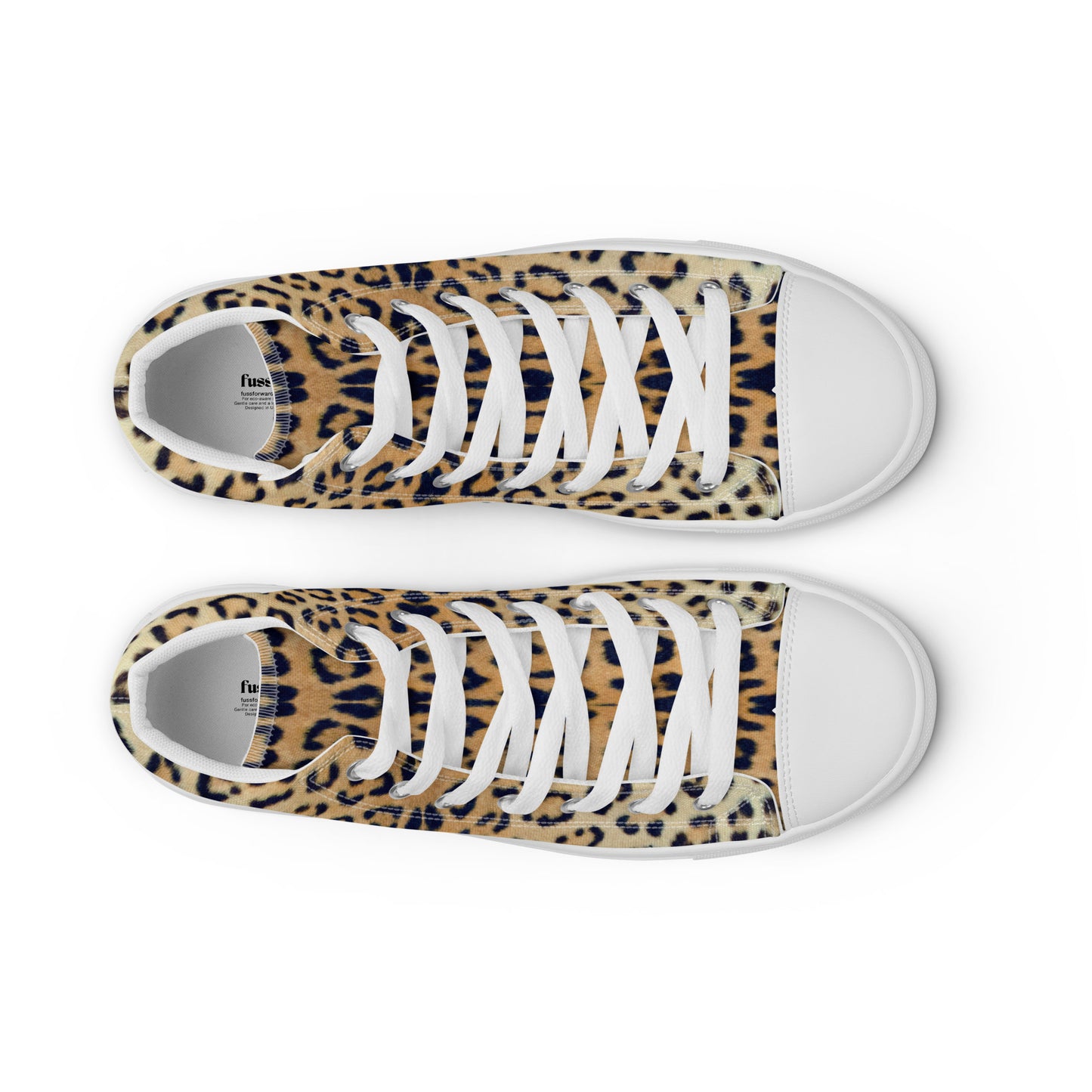 Women High Top Canvas Sneaker Shoe in Leopard Design