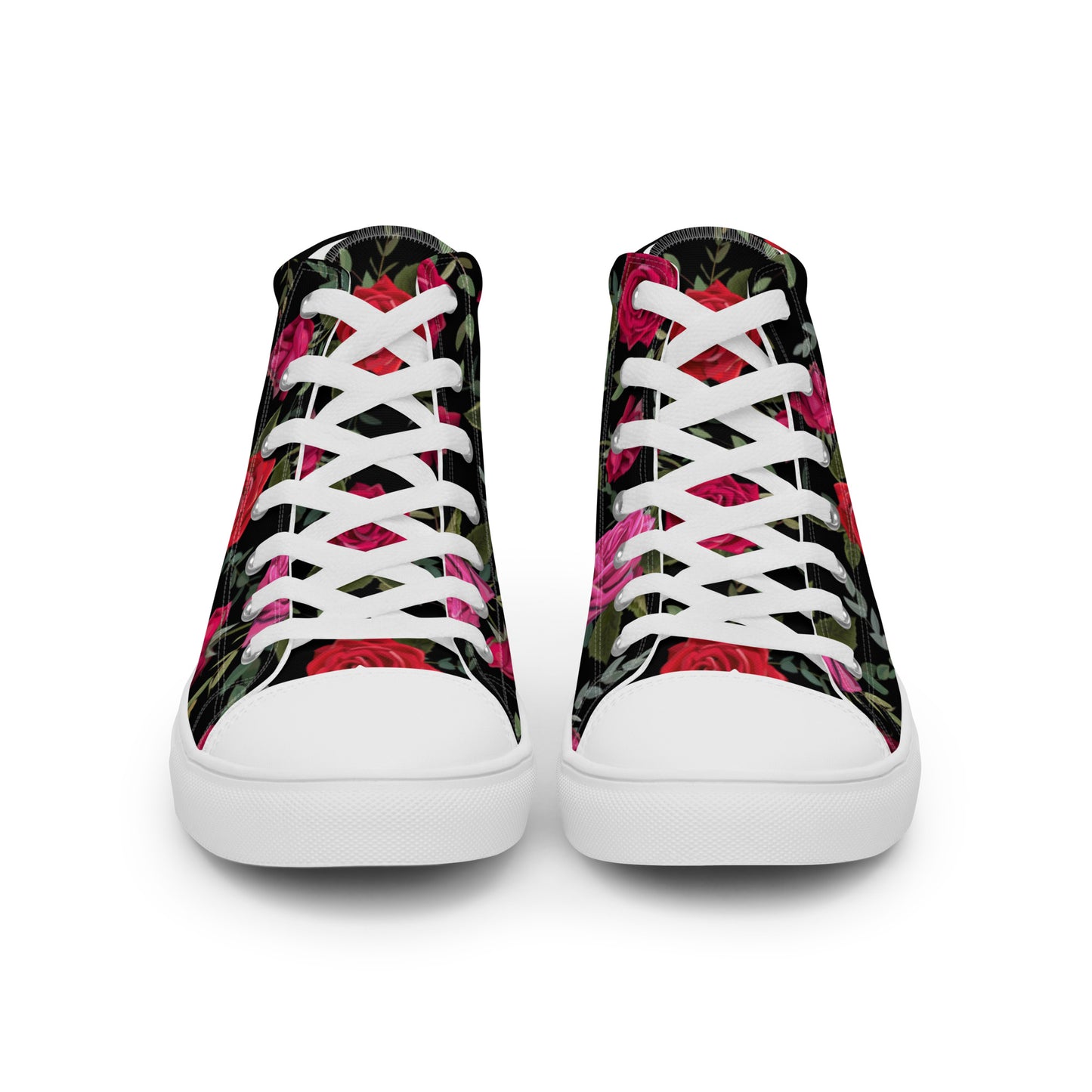 Women High Top Canvas Sneaker Shoe in Floral Design