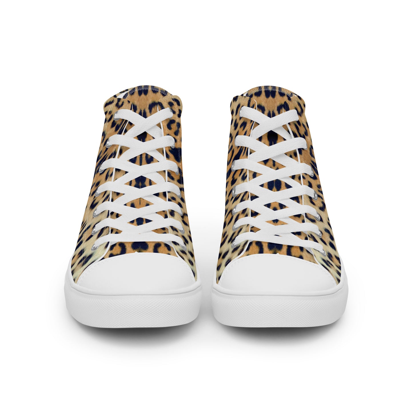 Women High Top Canvas Sneaker Shoe in Leopard Design